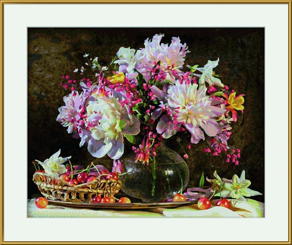 Schipper 609130773 "A Bunch of Flowers and Cherries Painting by Number
