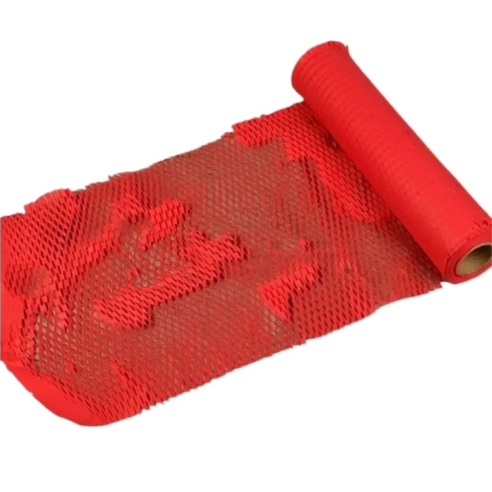 Ppqiru Red Honeycomb Paper, Packaging Transportation, Gifts, Buffer Collision, Protection For Cushioning(Red)
