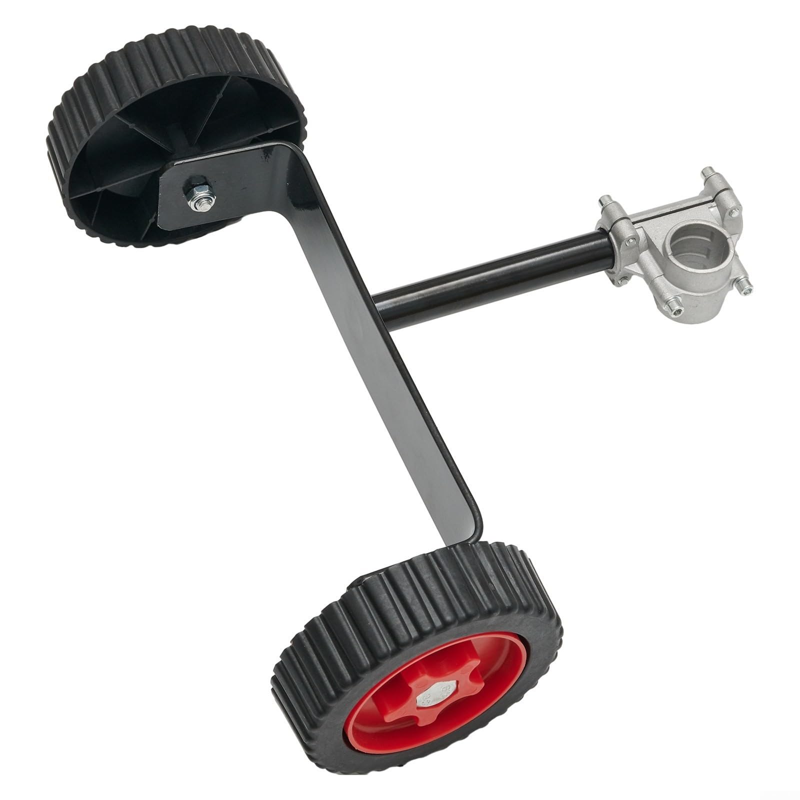 Roue de débroussailleuse, roues de support réglables, roues auxiliaires, fixation de tondeuse, pour coupe-herbe (26 mm)
