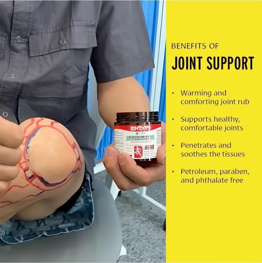 Japanese Instant Pain Relief Soomthing Massage Gel | Fast-Acting Muscle & Joint Comfort | With Mugwort Oil, Camphor & Lactic Acid | Relief for Back, Neck, Shoulders & Knees (100 gm (pack of 1)) 3