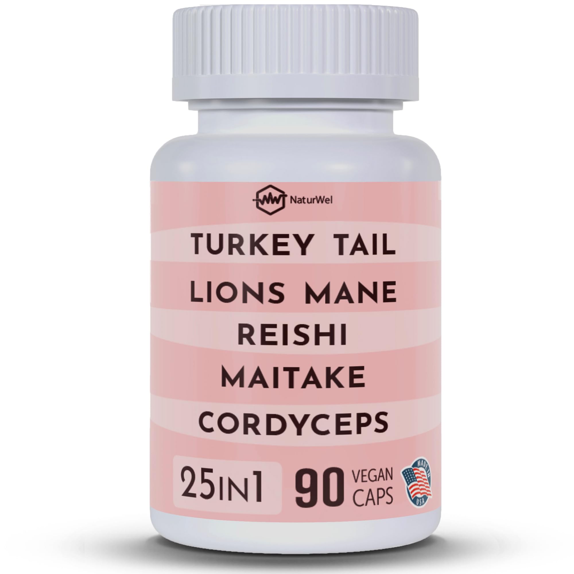 Turkey Tail 3000mg Lions Mane 3000mg Reishi 1500mg Mushroom Blend with Chaga Maitake Cordyceps Shiitake Field | Mushroom Blend | Focus Pills - 90 Count (90 Count Pack of 1) 90 Count (Pack of 1)