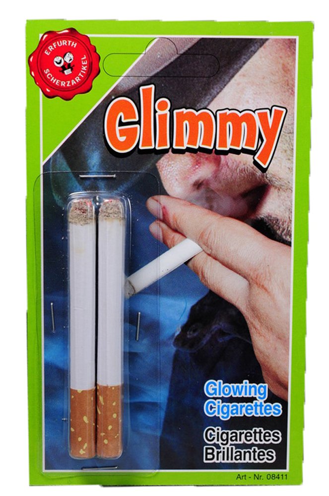 glowing cigarette Erfurth Fun 2 Pieces Glowing Cigarettes On Card : Amazon.co.uk: Toys & Games