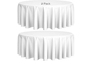 120" Large Round Tablecloths for Elegant Dining and Special Occasions