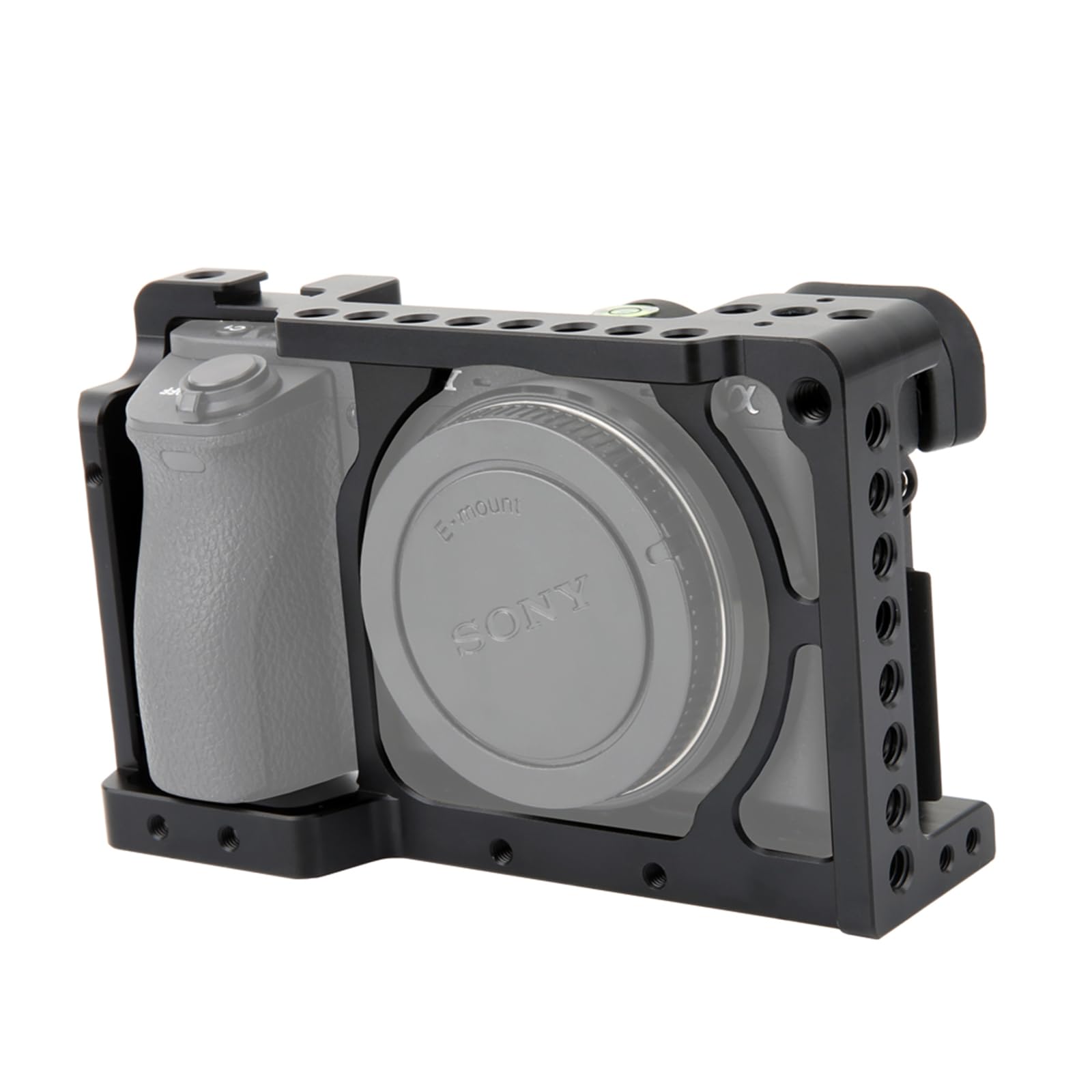 NICEYRIG Aluminium Kamera Käfig für So-ny A6100 A6400 A6300 A6000 NEX7 mit 1/4” Gewinde und Cold Shoe