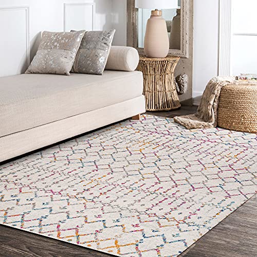 Eyely Tapete Boho Vintage Diamante 7'9" x 10' Rectangular miniatura 7