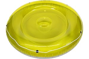 4 Person Inflatable Pool Float with Built-in Cooler