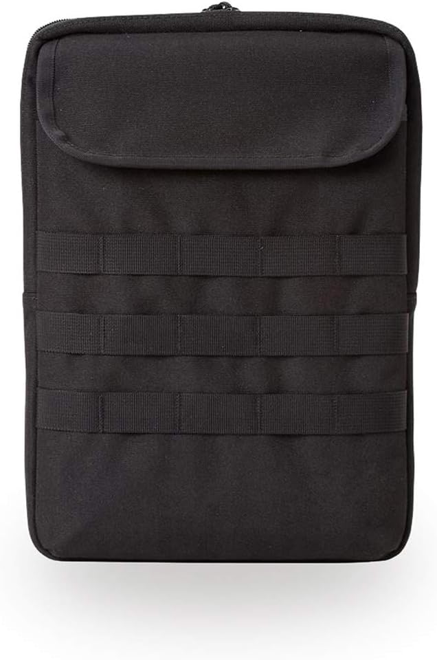 TravelXOXO Polyester Canvas EDC Tactical Tablet Combination Sleeve 13" Adjustable Sling Black
