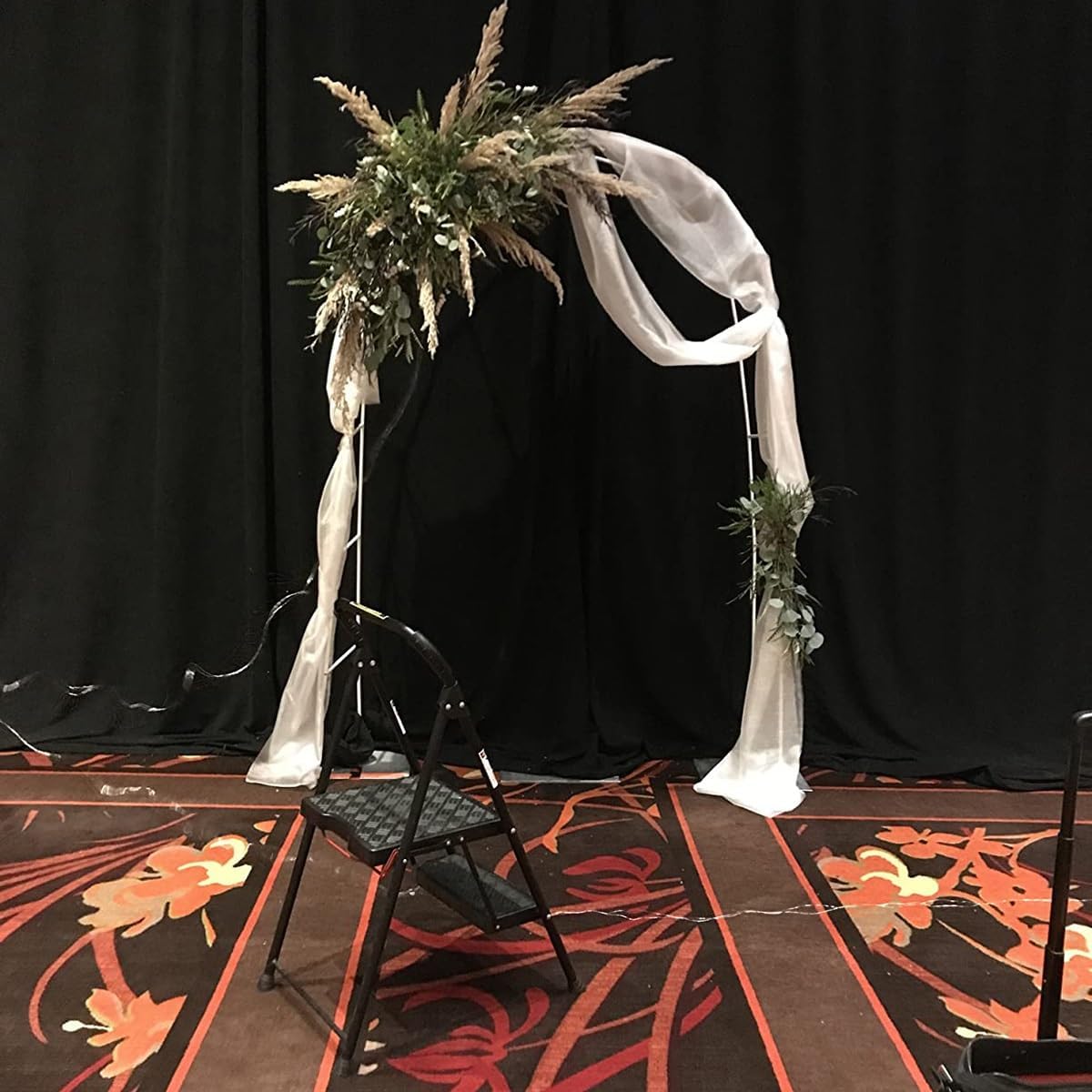 Yidechon 背景スタンド バルーンアーチ メタルウェディングアーチ 結婚式 誕生日パーティー ベビーシャワー装飾 ガーデンアー