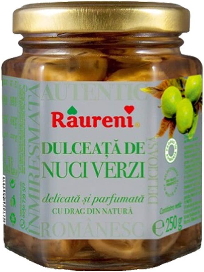 Raureni Dulceata de Nuci Verzi ( Green Walnut Confiture) -250 g