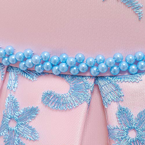 TTYAOVO Mouwloze prinsessen feestjurken voor meisjes tijdens missverkiezingen met bloemenmotief - Image 5