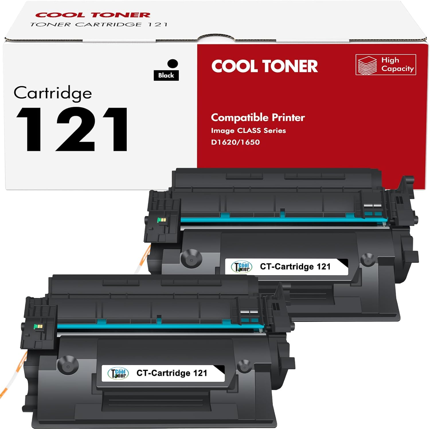 121 black toner cartridge 2*pack
