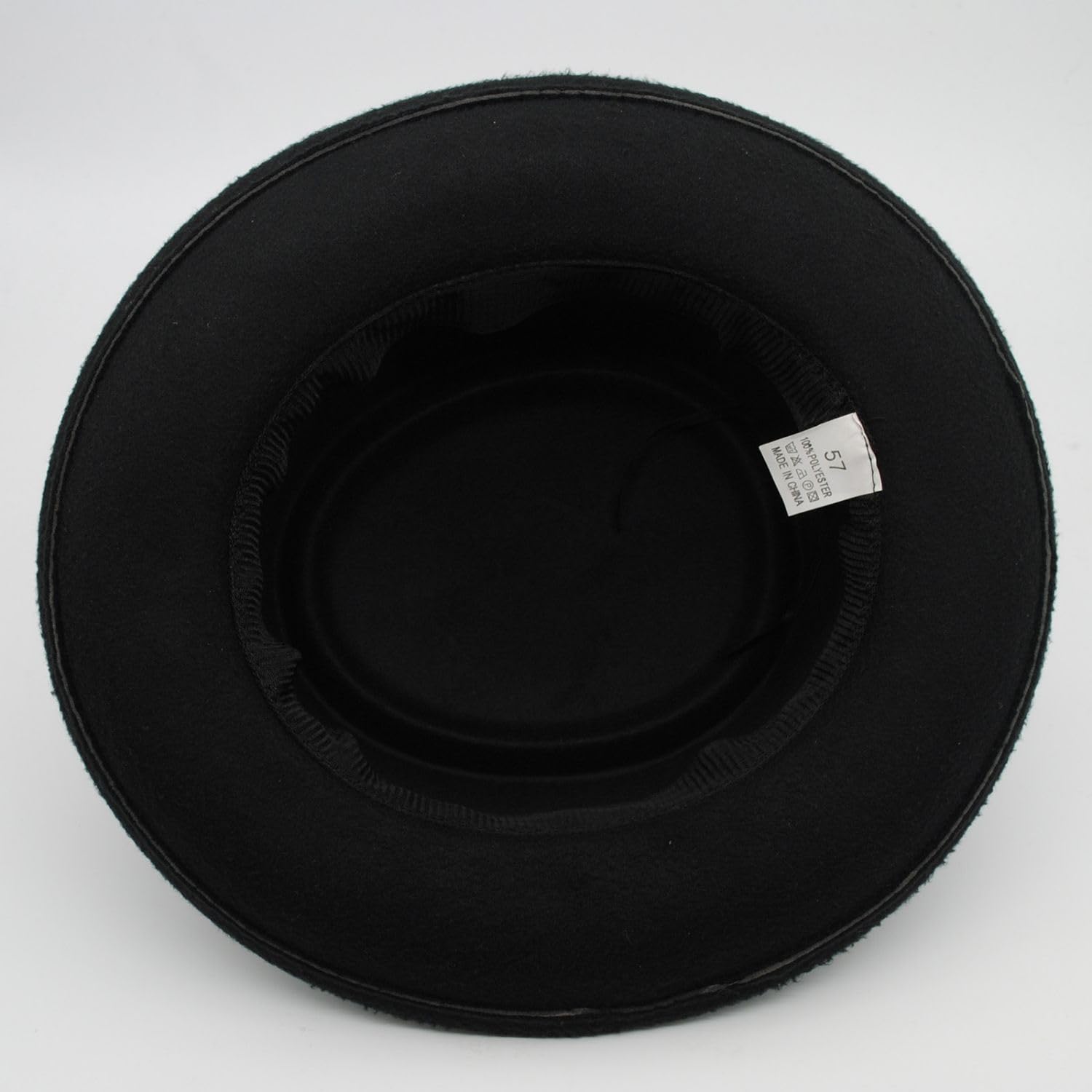 Porkpie - Sombrero de pie negro para hombre, de algodón, para todas las estaciones, accesorio de disfraz casual