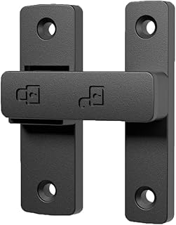 Heavy-Duty Flip Latch Lock 90/180 Degree Sliding/Swinging Door Lock Latch Bolt for Gate Barn Garage Garden Fence Shed Wind...