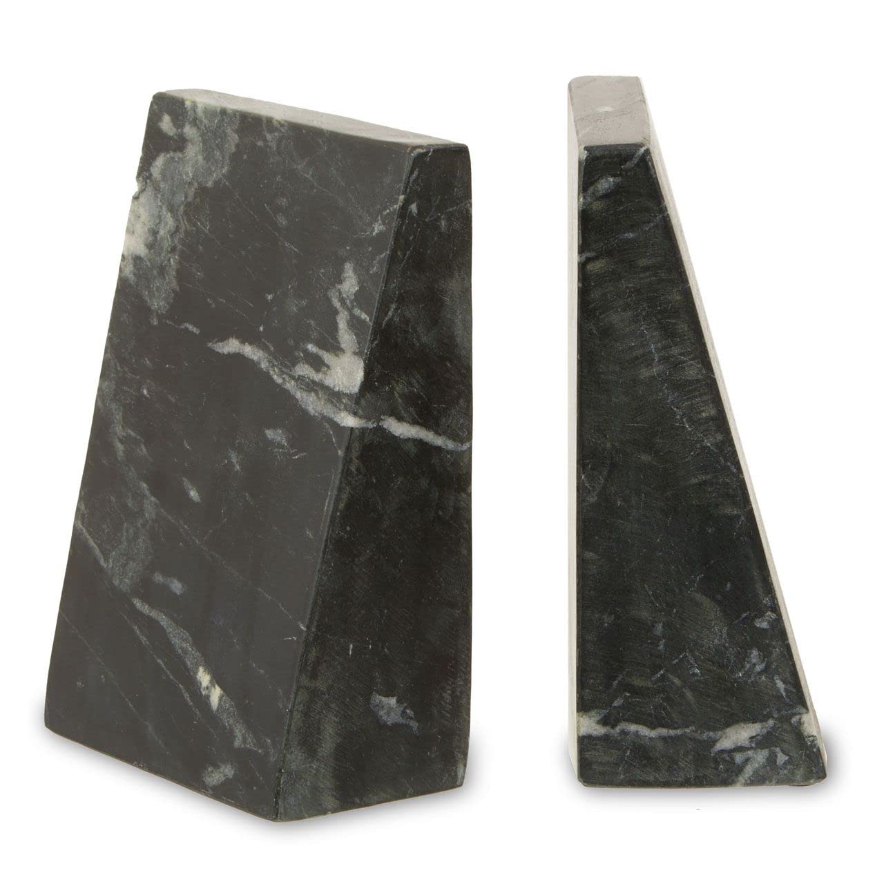 Premier Housewares Marble Bookends Black