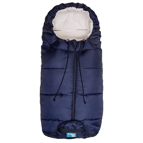 Miniatura 8 de Yobee Saco de dormir universal de forro polar para cochecito de bebé, impermeable, antideslizante, adaptable para casi cochecito, cochecito, color