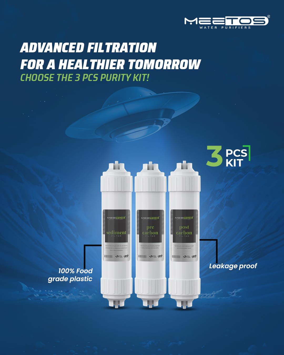 MEETOS Inline Water Filter Kit - Purify Your Water -6
