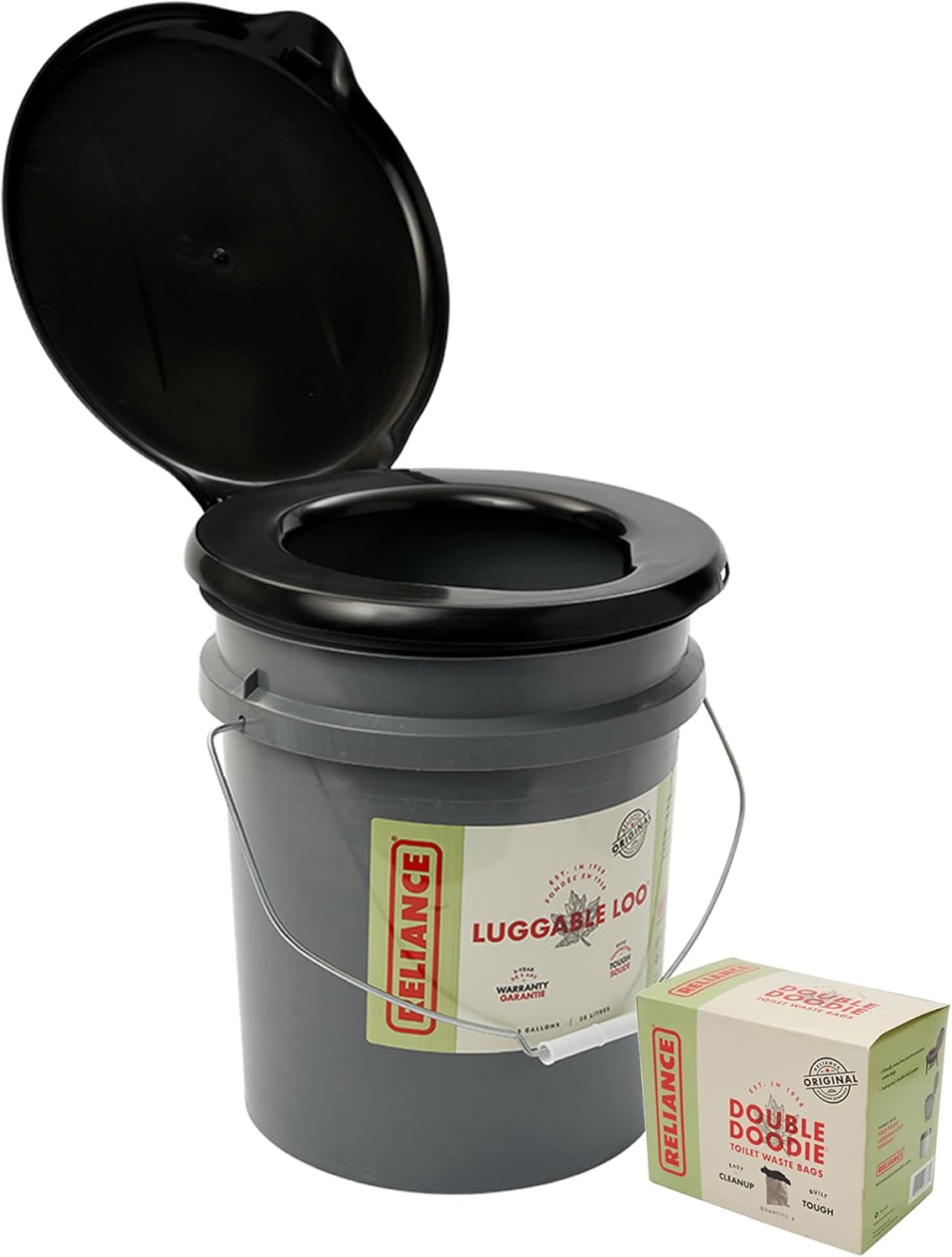 Reliance Products Luggable Loo Portable Lightweight 5 Gallon Toilet