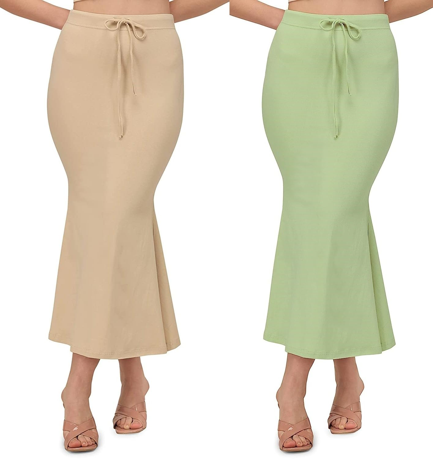 ALYNE Women’s Blended Saree Shapewear Petticoat – Full Elastic Drawstring Skirts (Pack of 2) | Comfortable Shape Wear for Saree Dressing ALYNE Women’s Blended Saree Shapewear Petticoat – Full Elastic Drawstring Skirts (Pack of 2) | Comfortable Shape Wear for Saree Dressing