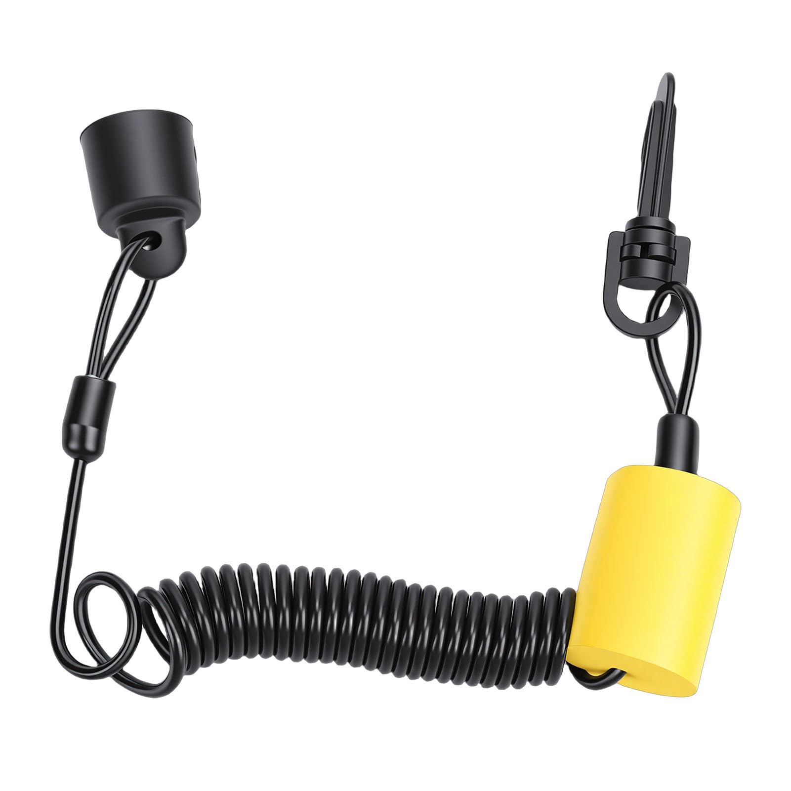 Keenso Cordino di Sicurezza Galleggiante in Schiuma ABS DESS Interruttore a Chiave Tether Programmabile Antifurto Avviamento Galleggiante Sostitutivo per Tutti i Modelli 2014 e Precedenti Moto