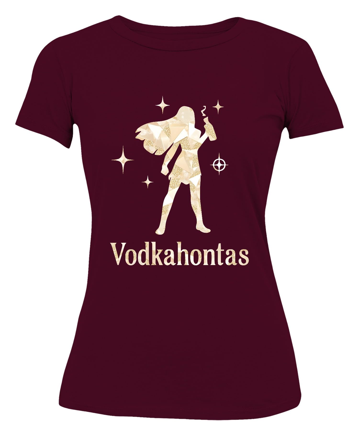 Vodkahontas Witzig Mädelsabend JGA Cocktail Party Spruch Frauen Damen T-Shirt