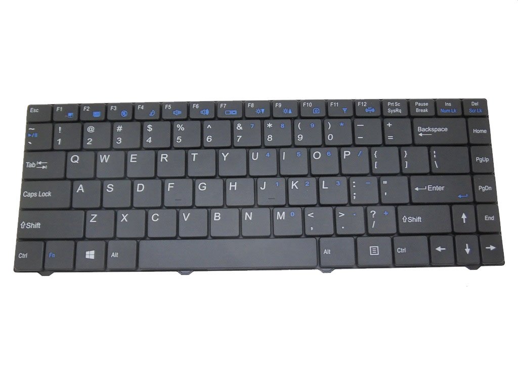 Laptop Compatible Keyboard for Intelbras I300 English US Black