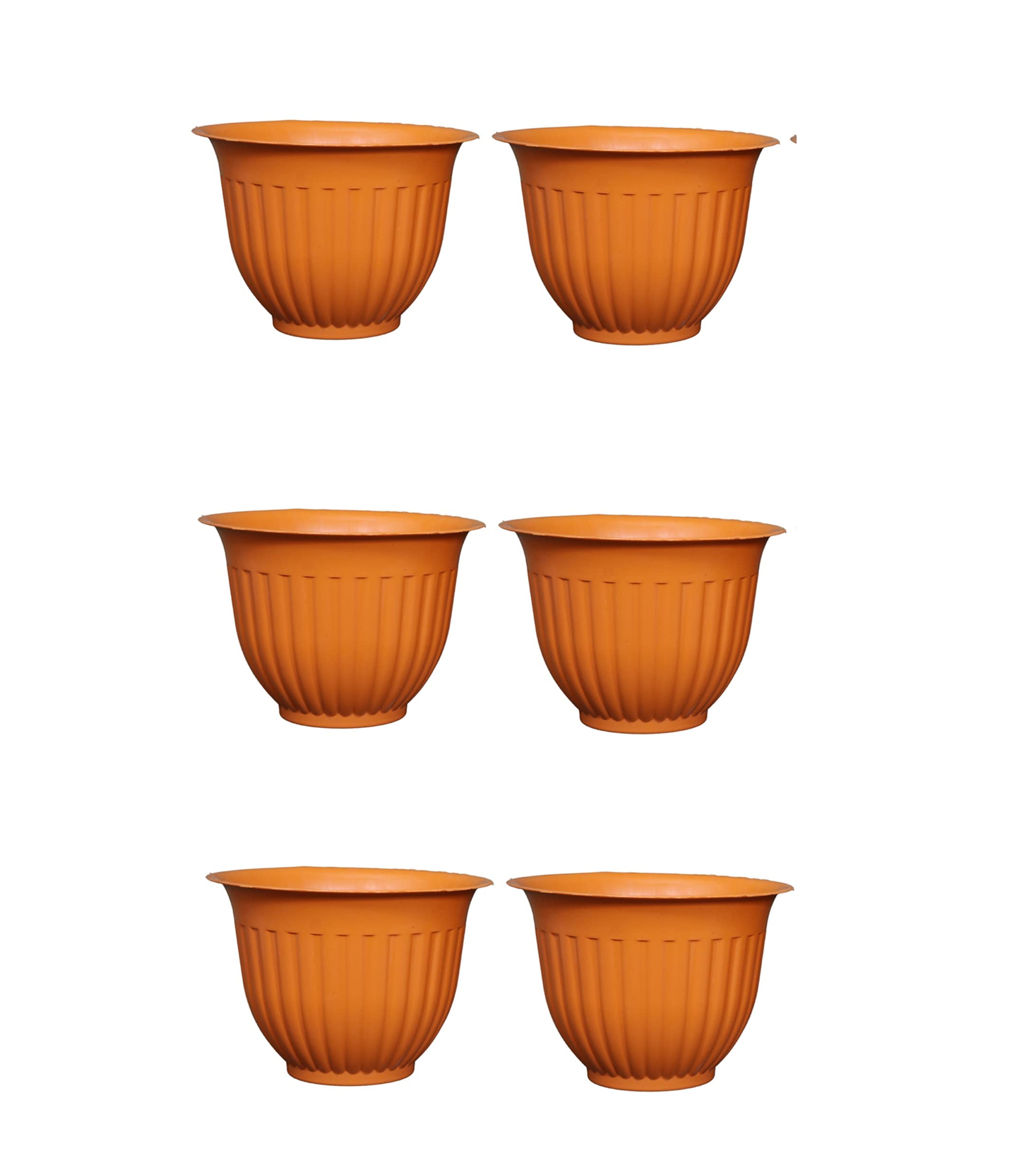 MEHANS Premium UV Treated Plastic Round Pot 10 Inch | Heavy Duty & Durable Plant Container Gamla for Indoor Home Decor & Outdoor Balcony Garden Pack of 6 (B0C5XKXW6X) Amazon Price History, Amazon Price Tracker