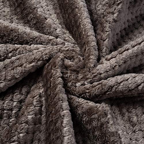 Image of Warm Soft Fuzzy Dog or Cat Blanket, Plush Fleece Throws for Bed, Couch, Sofa, Travel (S /24 inch x 32 inch, Dark Grey)