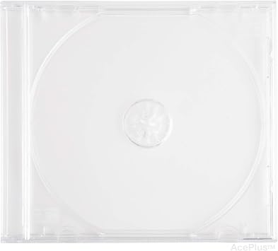 Premium Single Disc Jewel Cases in Super Clear with 10.4 mm Standard Thickness Assembled 10-Pack