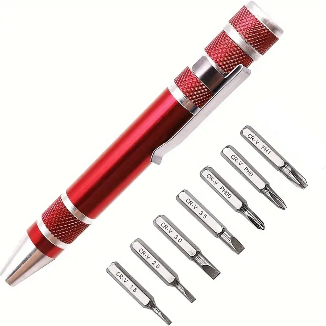 TLISMI SAKATA 7 in 1 Precision Pocket Screwdriver Pen Set With LED Light Multi-Function Mini Gadgets Repair Tools Aluminum Pen Handle Cross Slotted Tool Kit for Home Improvement(Pack of 1) (B09X3DTLK9) Amazon Price History, Amazon Price Tracker