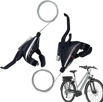 Cycling Shifter | 3x9 Speed Thumb Replacement Parts - 1 Pair Left Right Bike Brake Shifter,for Road Folding Trail Riding Fitness Training Touring Urban Commuting Outdoor Daily Adults