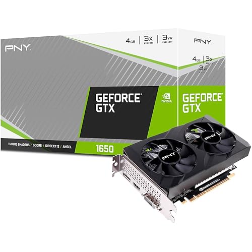 PNY GeForce® GTX 1650 4GB GDDR6 Verto Dual Fan Graphics Card