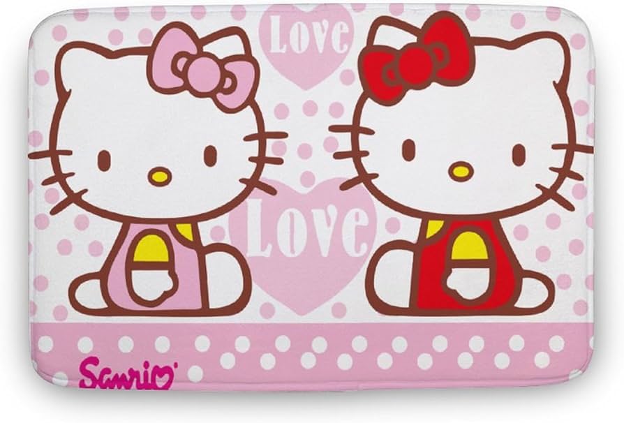 【新品未使用】ハローキティ　いちご　バスマット Amazon｜ハローキティ バスマット 速乾 洗える お風呂マット 滑り止め