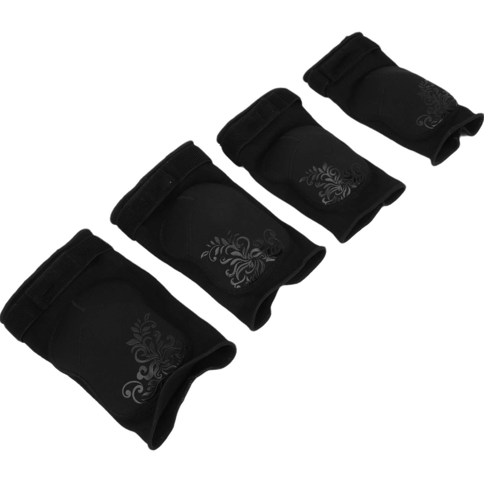 Ginocchiere per Gomiti per Lo Sport, Equipaggiamento Protettivo Ispessito con Assorbimento 'Umidità per Sci, Yoga, Skateboard, Vestibilità Flessibile e Design Traspirante