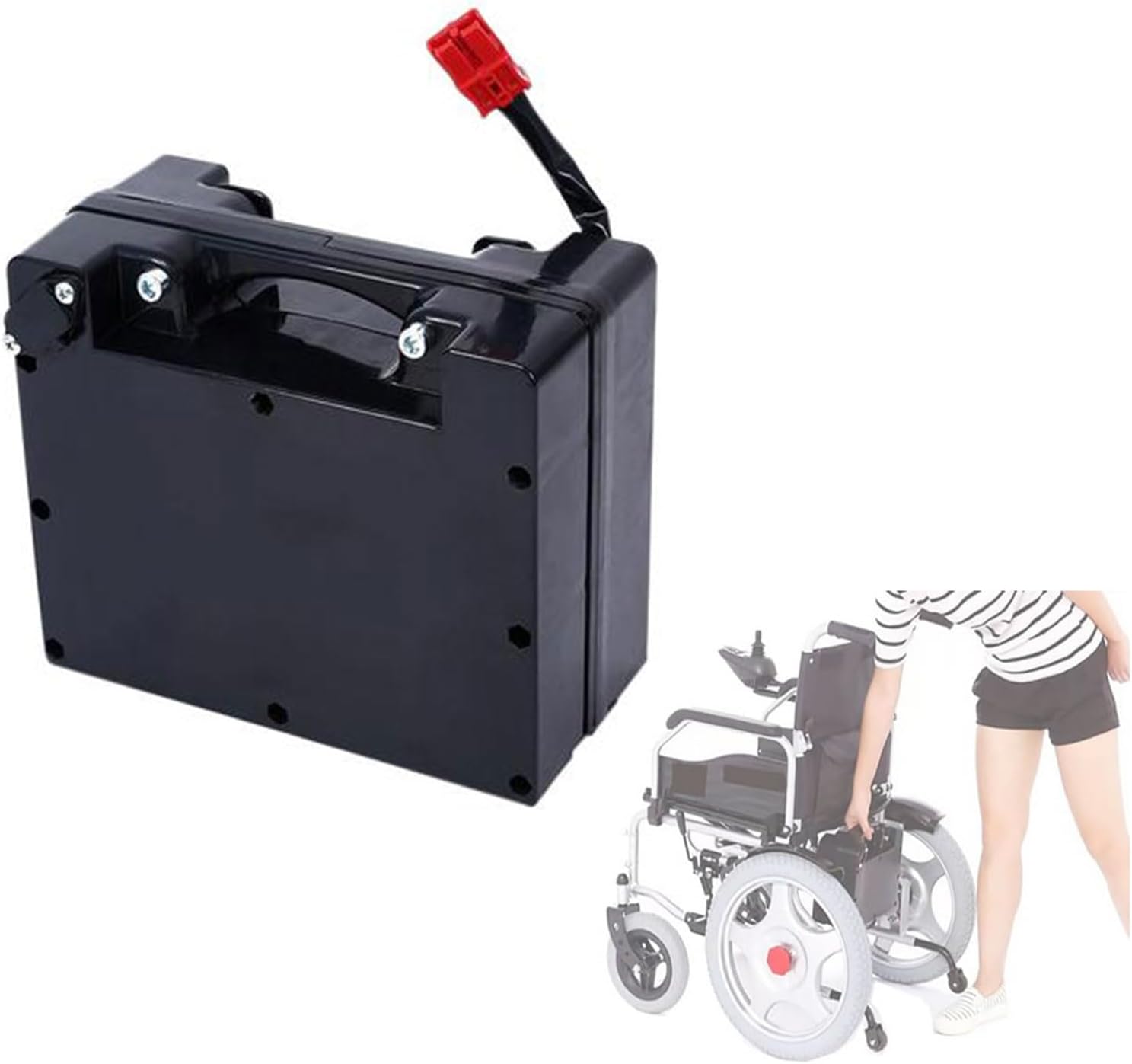 24V Lithium Battery Pack, 12Ah 15Ah20ah Electric Wheelchair Battery 25Ah 30Ah 35Ah 40Ah 45Ah 50Ah Rechargeable Battery with Charger And Anderson Plug Motor Kits