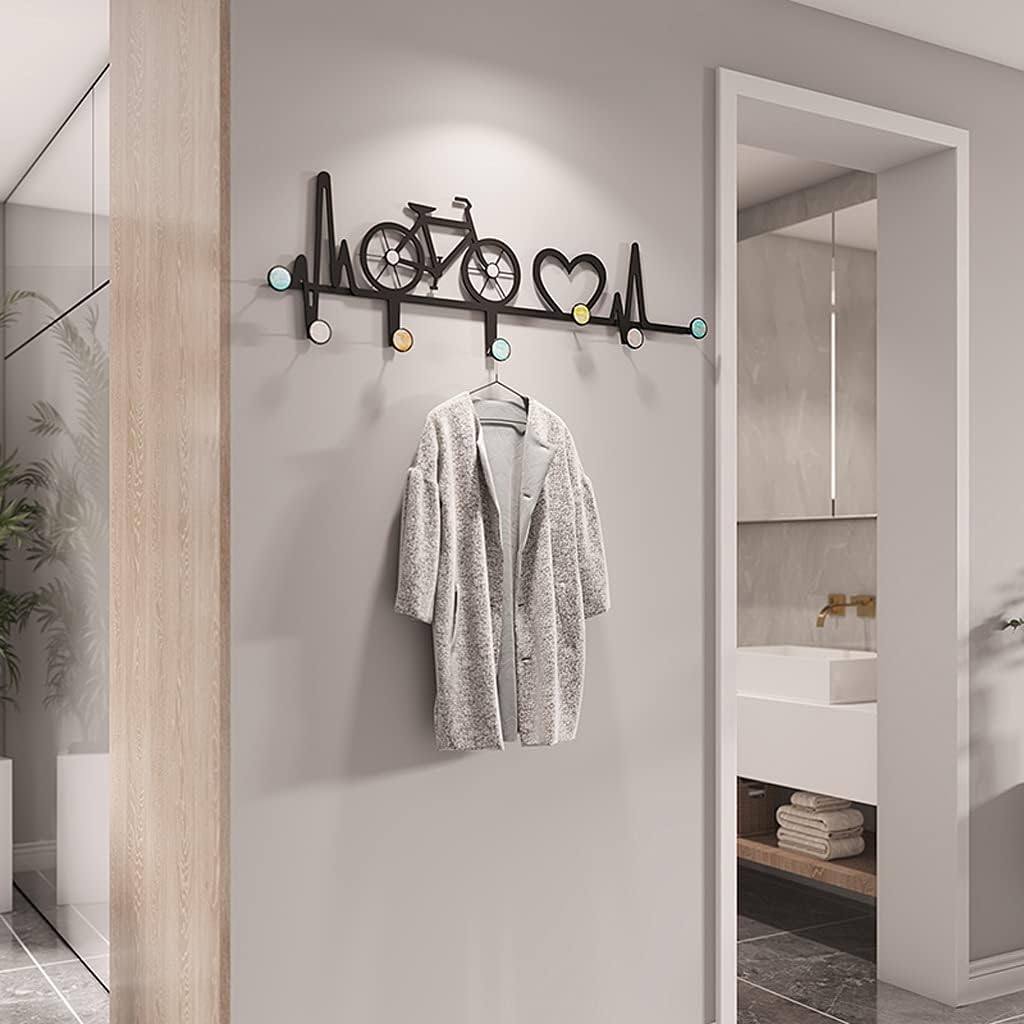 Wall Mounted Coat Rack Wall Mounted Coat Rack Home Wall Hangers Creative Three-Dimensional Decorative Hooks Bedroom Living Room Entryway Coat Rack Storage Benches (Brass)