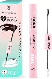 Lash Bond and Seal Waterproof Glue for Eyelash Cluster, Long-Lasting, Strong Hold 72H, Non-Irritating, Latex-Free, 2-in-1 Lash Glue for DIY Lash Extensions at Home