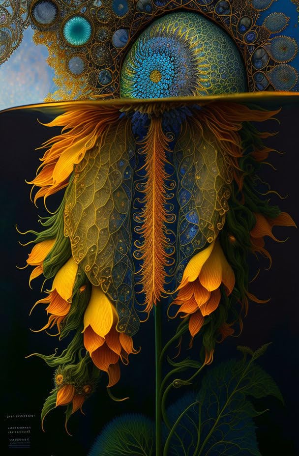 Affiches sur toile salon peinture botanique 58x90 cm