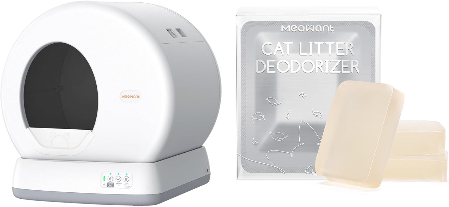 Meowant Amazon.com : MeoWant Self-Cleaning Cat Litter Box & Pet Odor Eliminator ...