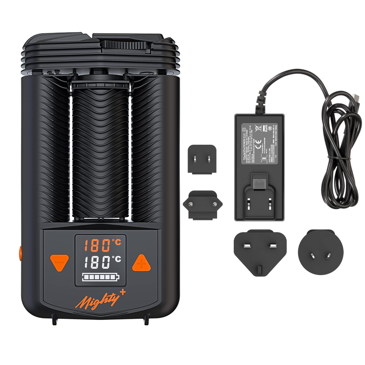 Mighty+ (Plus) Vaporizer and Official Storz & Bickel USB-C 45W Supercharger Bundle.