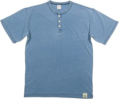 Lot 4055 インディゴヘンリーネックT サイズL ウエアハウス WAREHOUSE Lot 4055 インディゴヘンリーネックT