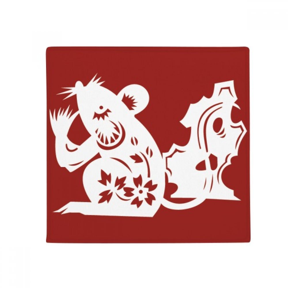 Rat Animal Zodiac Tapis de Sol Chinois Antidérapant Multicolor DIYthinker 80x80cm
