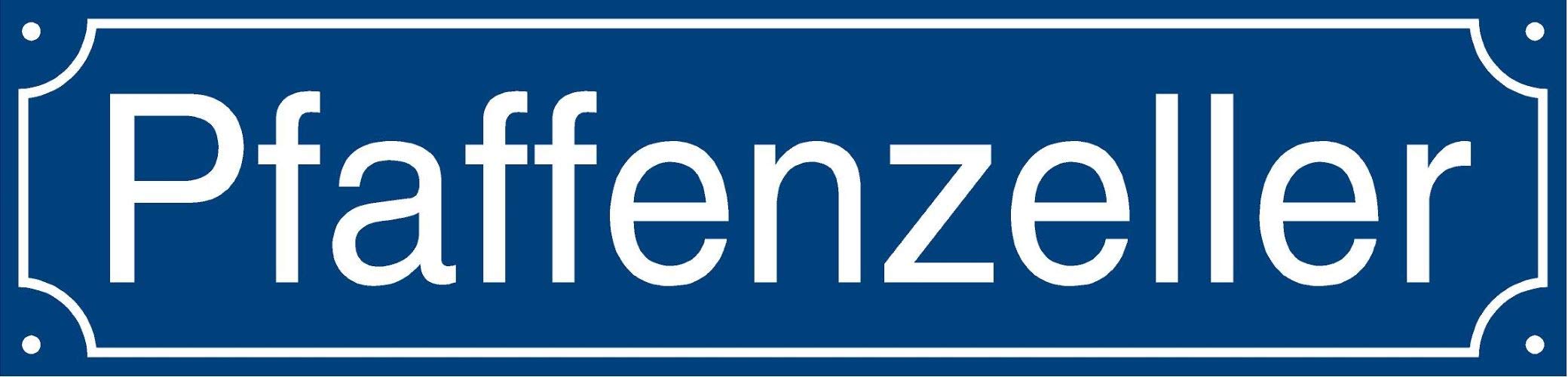 Hausnummernschild - Format 500 x 120 mm - Hausnummer - Emaille - Wetterfest - Türschild - Hausnamenschild. Farben Blau Grün Anthrazit Weiß Dunkelblau. mit Wunschtext J.Pfaffenzeller