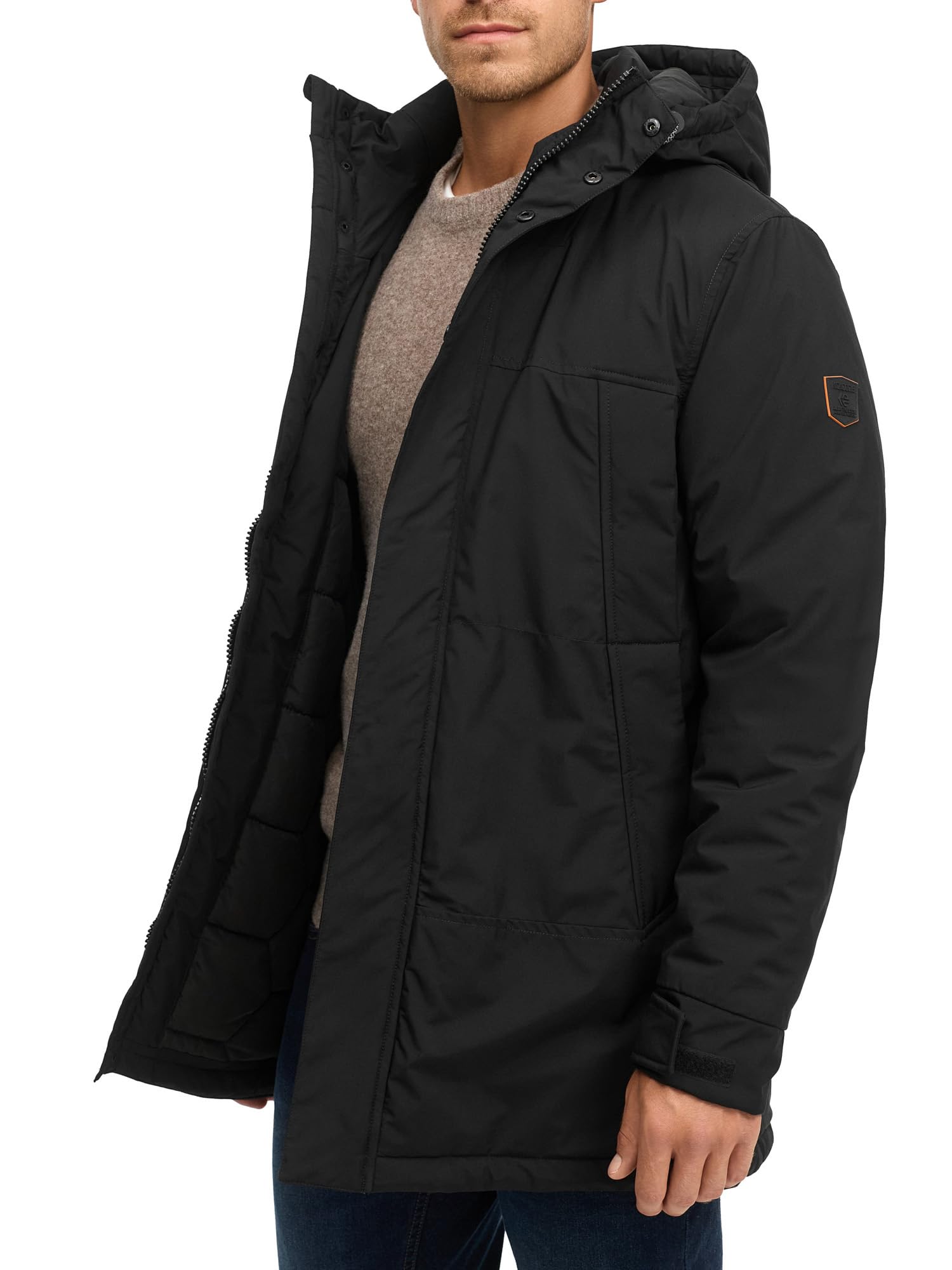 Indicode Herren INBenyot Parka Herrenjacke Übergangsjacke mit Kapuze