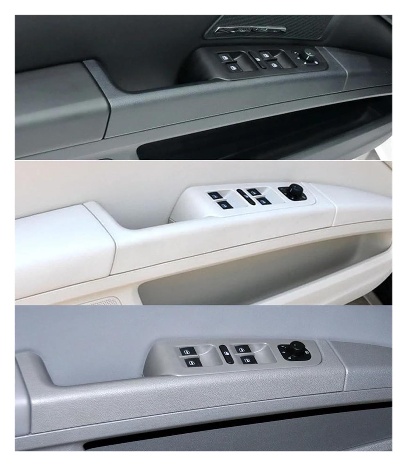 Türgriff Innen 2 STÜCKE/4 STÜCKE Auto Vorne Hinten Türgriff Armlehne Rahmen Switch Control Panel Trim Ersatz Für Skoda Für Superb 3TD867157 Auto Innentürgriff(F 2PCs-Black)