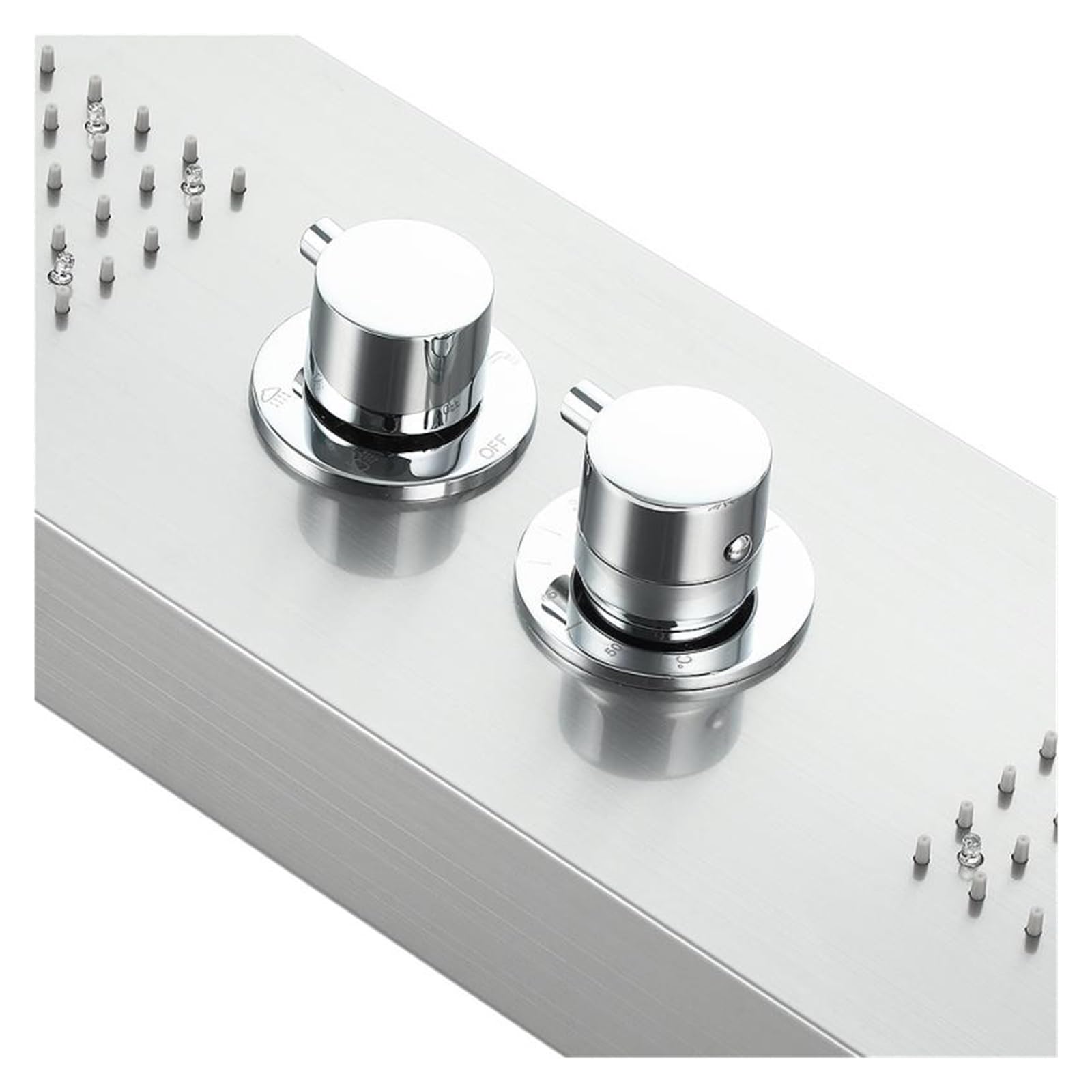 Doccia Digitale, Rubinetti for doccia da bagno di lusso ， Miscelatore for vasca a colonna con pannello a LED Schermo multifunzione for la temperatura della doccetta