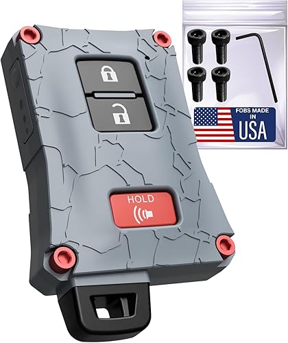 Vista 17 de Funda de repuesto para llavero de alta resistencia para Toyota Tacoma 16-23, Tundra 20-21 y 4 Runner 20-21 – Protector de llave resistente – a Negro