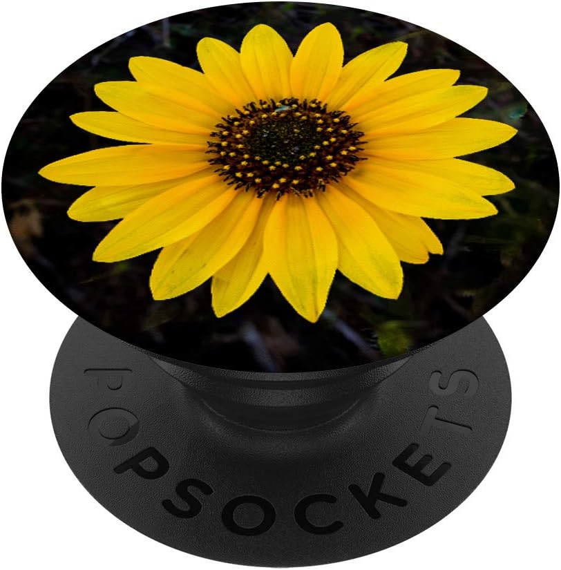 Girasol Flor Amarillo Sol Flor Huerto Jardín PopSockets Agarre y Soporte para Teléfonos y Tabletas