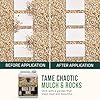 Petra Max Rock Glue for Landscaping, 4 Gal - Wide Coverage & Pet Safe Mulch Glue for Rocks - Lockdown Gravel/Pebbles/Stones - Sticky Clear Gravel Binder & Decomposed Granite Stabilizer (1Gal x4)