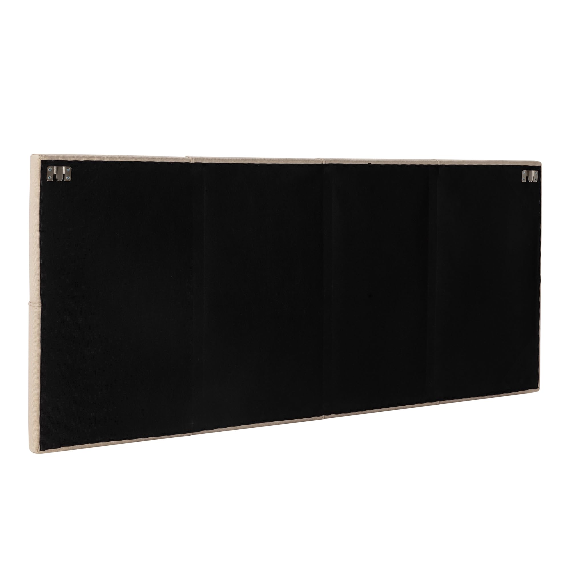 HOMN LIVING Cabecero tapizado Sicilia 150x60 cm Beige, Acolchado con Espuma, 6 cm de Grosor, Incluye herrajes para Colgar