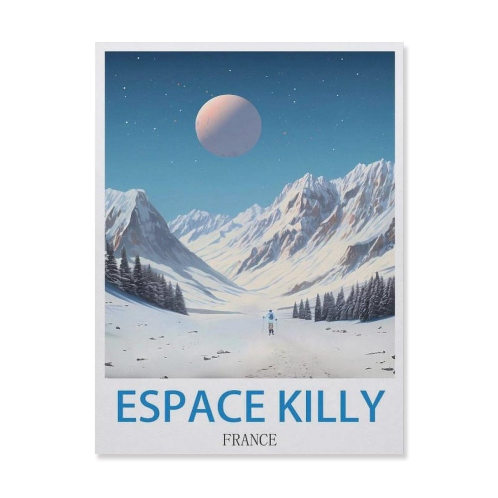Espace Killy France，Tin Signs,Funny Vintage Metal Sign Plaqu Poster Wall Art Kitchen Garden Bathroom Decor(15x30cm）6x12 inch-EH7